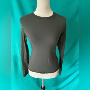SKIMS Dark Gray Long Sleeve Active Top